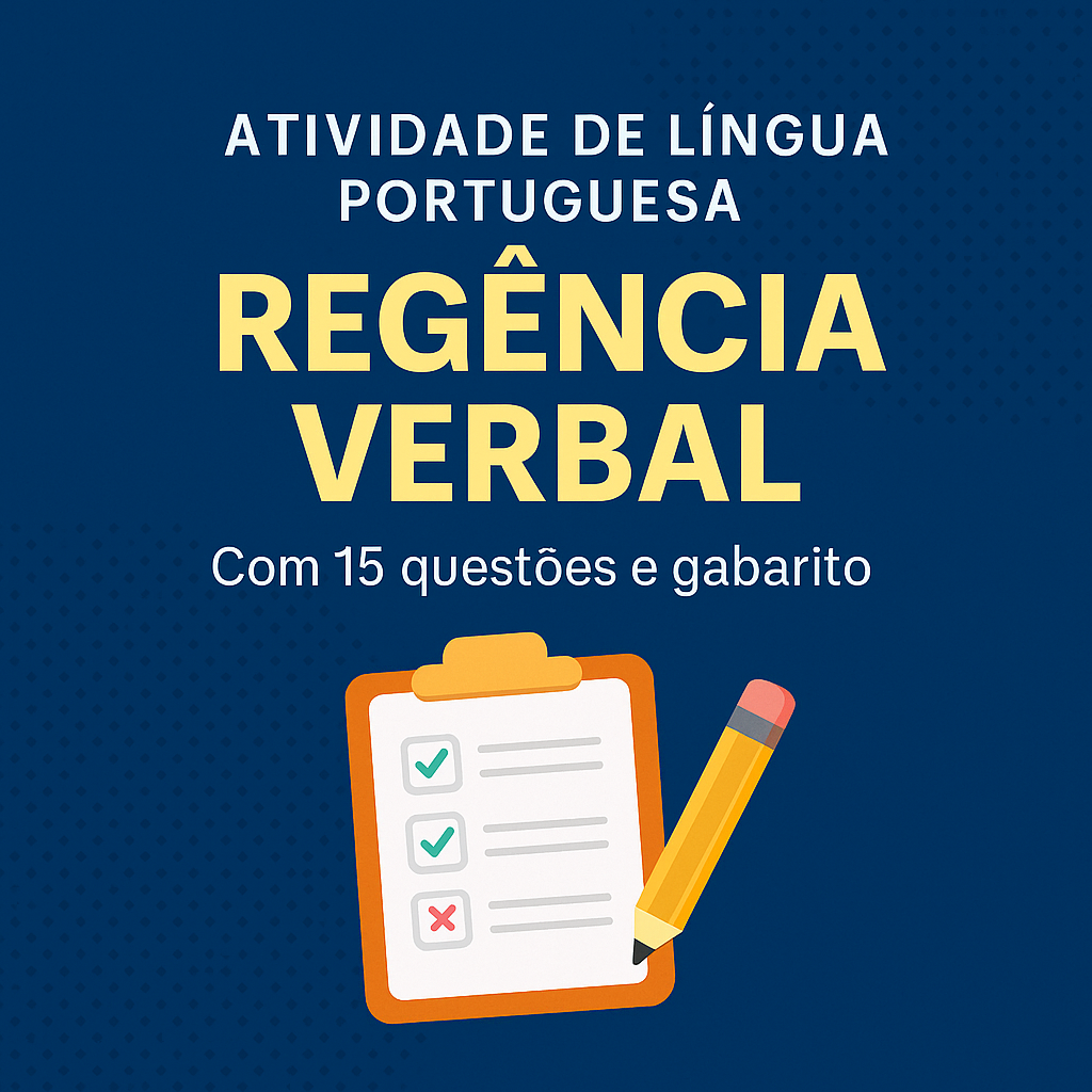 Atividade sobre Regência Verbal (com Gabarito) - professora suzana